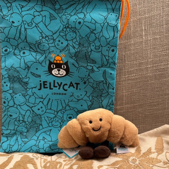 Jellycat Accessories - Jellycat Amuseable Croissant Bag Charm NWT Keychain Authentic Rare